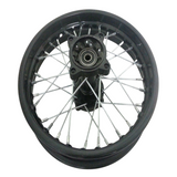 RIM102 REAR WHEEL RIM 12" 1.85 FOR PIT / DIRT BIKE 110CC 125CC BLACK 15MM SPINDLE