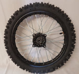 RIM71 14" FRONT WHEEL RIM AND TYRE 60/100-14 (1.35) 110CC/125CC DIRT / PIT BIKE - Orange Imports - 2