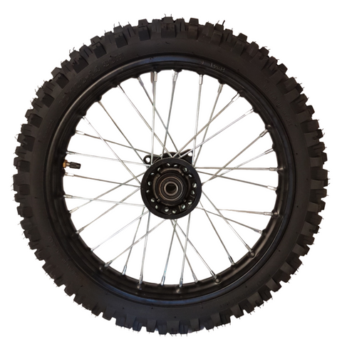 RIM71 14" FRONT WHEEL RIM AND TYRE 60/100-14 (1.35) 110CC/125CC DIRT / PIT BIKE