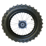 RIM72 12" REAR WHEEL RIM AND TYRE 80/100-12 (1.85) FOR 125CC DIRT / PIT BIKE