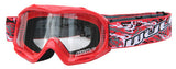 KIDS YOUTH WULFSPORT CUB ABSRACT GOGGLES FOR DIRT / QUAD BIKE - Orange Imports - 3