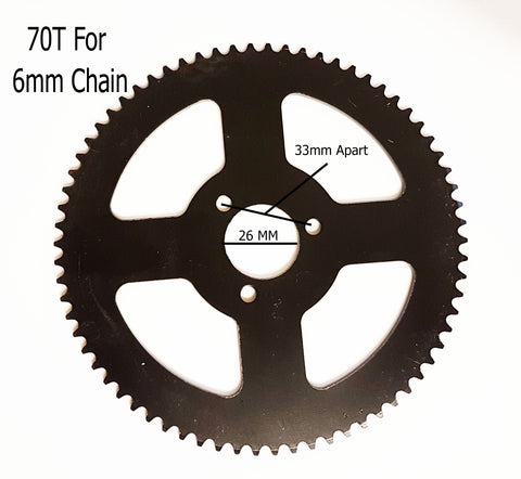 SPR05 REAR SPROCKET 70 TOOTH FOR MINI MOTO / MINIMOTO