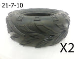 FULL SET OF TYRES FOR BASHAN BS200S-7 200CC QUAD BIKE 21-7/10 /20-10/10