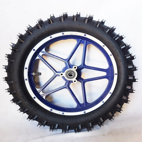 WMD10 BLUE REAR 10" WHEEL 49CC MINI DIRT BIKE RIM WITH TYRE DB49-1