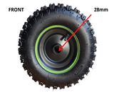 FRONT 6" MINI QUAD BIKE WHEEL RIM WITH TYRE 4.10-6 RED, BLUE OR GREEN