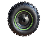 FRONT 6" MINI QUAD BIKE WHEEL RIM WITH TYRE 4.10-6 RED, BLUE OR GREEN