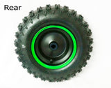 REAR 6" MINI QUAD BIKE WHEEL RIM WITH TYRE 4.10-6 RED, BLUE OR GREEN