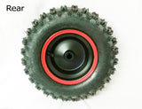 REAR 6" MINI QUAD BIKE WHEEL RIM WITH TYRE 4.10-6 RED, BLUE OR GREEN