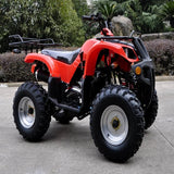 JLA13  RED 4 STROKE,  150CC, GY6 OFF ROAD QUAD BIKE , FORWARD / REVERSE,  WITH TOW BAR,