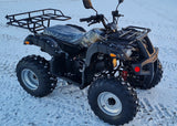 JLA13  BLACK 4 STROKE,  150CC, GY6 OFF ROAD QUAD BIKE , FORWARD / REVERSE,  WITH TOW BAR,