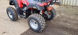 JLA13  RED 4 STROKE,  150CC, GY6 OFF ROAD QUAD BIKE , FORWARD / REVERSE,  WITH TOW BAR,