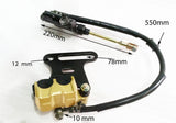 CBS11 HYDRAULIC BRAKE SYSTEM FOR DIRT / PIT BIKES FRONT AND REAR CALIPER WITH PADS - Orange Imports - 2