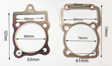 GAS27 CYLINDER & HEAD GASKET KIT FOR 200CC 250CC QUADS / DIRT BIKES - Orange Imports