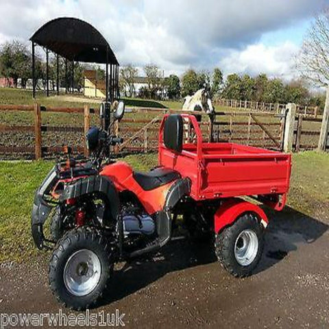 I-GO ATV FARM UTILITY QUAD VEHICLE 200CC TIPPER TRUCK TRACTOR EQUESTRIAN - Orange Imports - 1