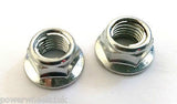 NU082 SET OF 2 X 10MM AXLE SPINDLE NUTS FOR MINI MOTO / MINI DIRT / PIT / QUAD BIKES - Orange Imports
