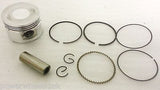 PIS17 GY6 PISTON KIT & RINGS 80CC 47MM CHINESE SCOOTER GUDGEON 13MM - Orange Imports - 1