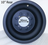 RIM34 REAR STEEL RIM WHEEL 10" FOR BASHAN 200 CC QUAD BLACK 110 PCD - Orange Imports - 1