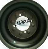 RIM34 REAR STEEL RIM WHEEL 10" FOR BASHAN 200 CC QUAD BLACK 110 PCD - Orange Imports - 3