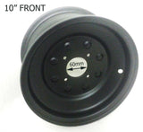 RIM35 SINGLE STEEL FRONT RIM 10" BASHAN 200C QUAD BLACK - Orange Imports - 1