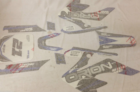 ST071 BLUE STICKER KIT FOR 110CC ORION 21 DIRT BIKE FAIRINGS PLASTICS