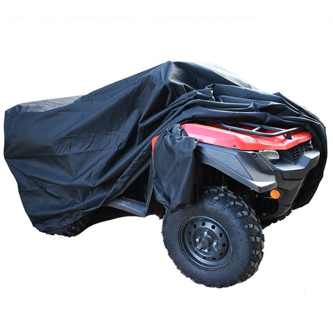 LARGE BLACK QUAD BIKE ATV UTV RAIN PROOF COVER WITH STORAGE BAG