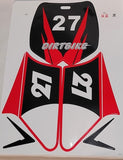 ST068 RED STICKER DECAL KIT FOR STORM 49CC MINI DIRT BIKE 27