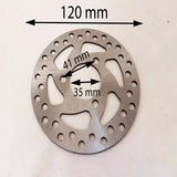 BD017 120MM  FRONT REAR BRAKE DISC 120MM FOR STORM 49CC MINI QUAD BIKE