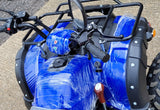 JLA13  BLUE 4 STROKE,  150CC, GY6 OFF ROAD QUAD BIKE , FORWARD / REVERSE,  WITH TOW BAR,