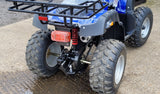 JLA13  BLUE 4 STROKE,  150CC, GY6 OFF ROAD QUAD BIKE , FORWARD / REVERSE,  WITH TOW BAR,