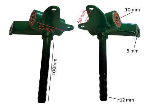 WHH22 SET OF GREEN STEERING STUB AXLES ORION 49CC 2 STROKE MINI QUAD BIKE ATV