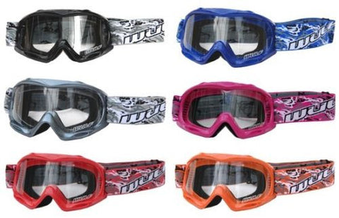 KIDS YOUTH WULFSPORT CUB ABSRACT GOGGLES FOR DIRT / QUAD BIKE - Orange Imports - 1