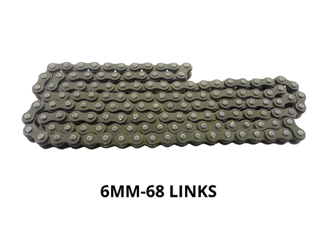 68 LINK DRIVE CHAIN FOR MINIMOTO / MINI QUAD BIKE 6MM 25H 68/136 LINKS