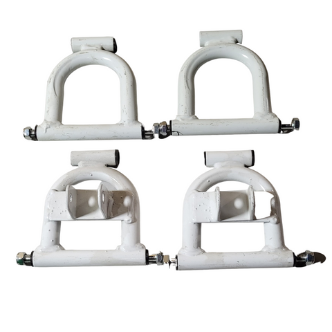 AA93 WHITE FULL SET SUSPENSION A ARMS FOR 49CC 2 STROKE MINI QUAD BIKE ATV