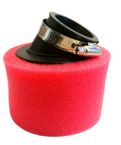 AF019 38MM ANGLED AIR FILTER 38MM QUAD ATV RED