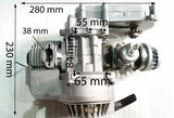 ENG32 COMPLETE ENGINE TRANSFER BOX YELLOW PULL START FOR 49CC MINI DIRT BIKE