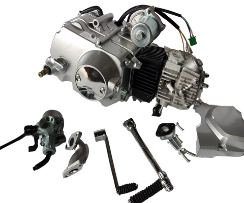 ENG43 125CC 4 STROKE DIRT / PIT BIKE ENGINE ELECTRIC & KICK START MANUAL GEARS WITH ELECTRICS AND COMPONENTS
