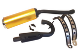EX044 GOLD SPORT STYLE EXHAUST BASHAN BS200S-7 AND BS250S-11B QUAD BIKE