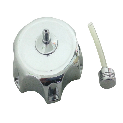 FC015 CHROME ANODISED FUEL PETROL CAP FOR 200CC 250CC SPY HAILI QUAD BIKES ATV