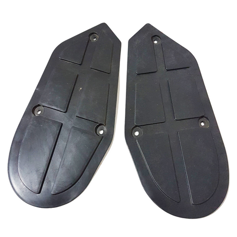 FMQ02 SET OF FOOT PLATES PLASTIC BLACK FOR MINI QUAD BIKES / QUADARD 49CC