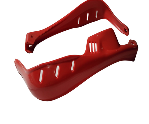 HG42 RED UNIVERSAL HAND GUARDS HAND PROTECTORS DIRT PIT BIKE 14MM / 18MM INSERTS