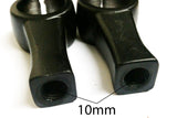 MIR18 SET OF 2 X MIRROR CLAMPS 10MM THREAD FOR QUAD BIKE