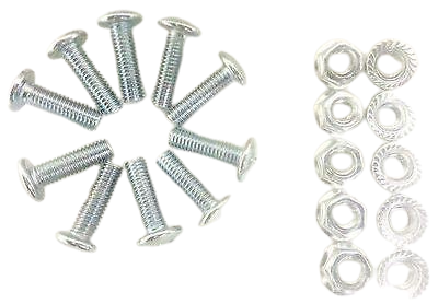 NU062 PACK OF 10 - 4MM X 18MM FAIRING FIXING BOLTS & NUTS M4 BOLTS