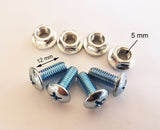 NU138 SET OF 4 X MINI MOTO SCREEN FIXING BOLTS SCREWS WITH NUTS