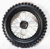 RIM88 REAR 14" WHEEL, RIM WITH TYRE FITTED SDG FOR DIRT PIT BIKE 90-100-14