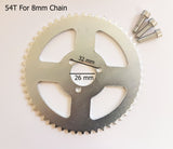 SPR11 REAR SPROCKET 54 TOOTH FOR MINI DIRT BIKE 8MM CHAIN (26mm Centre)