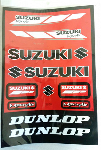 ST037 STICKER KIT SUZUKI MAX AIR RED FOR MINI MOTO / DIRT / QUAD BIKE - Orange Imports