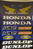 ST039 STICKER KIT HONDA HRC RACING BLUE FOR MINI MOTO / DIRT BIKE - Orange Imports - 2