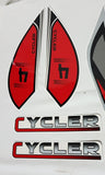 ST094 RED STICKER DECAL KIT BASHAN 250S11B 250CC QUAD BIKE CYCLER