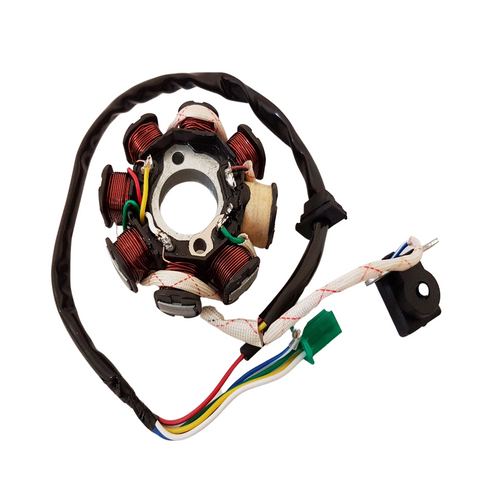 STW10 STATOR PLATE MAGNETO PICK UP 5 WIRE 8 POLE GY6 125CC ENGINE