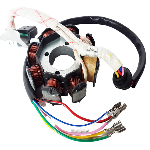 STW13 MAGNETO STATOR 8 POLE CG125 ENGINES DIRT PIT QUAD BIKE 5 WIRE